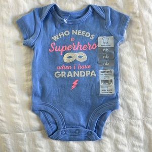 Brand new carters grandpa onesie